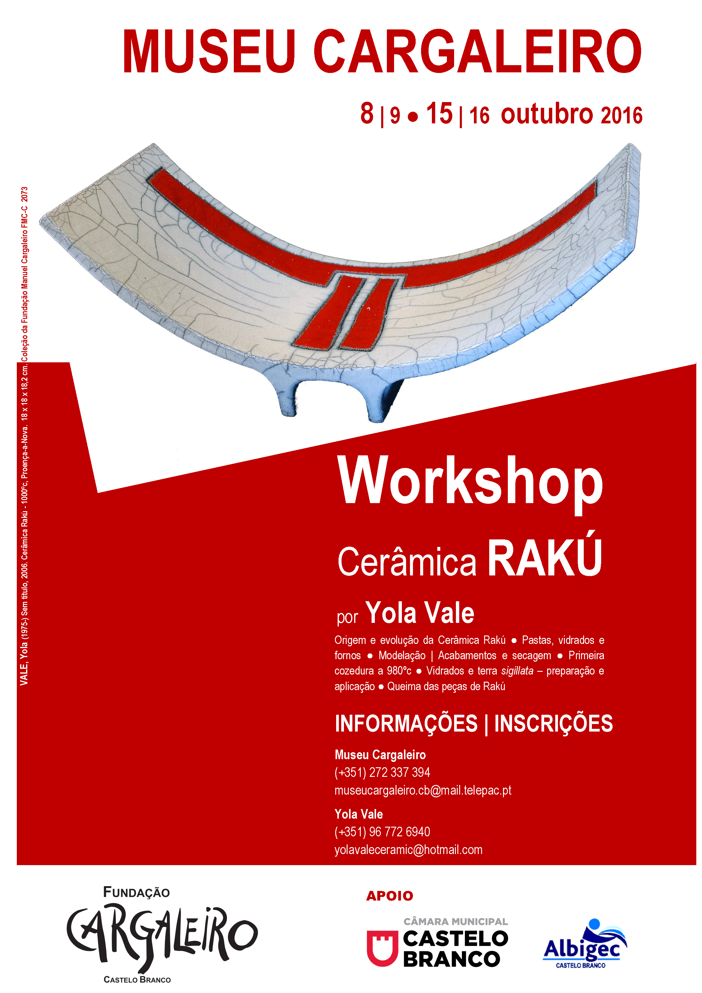 Imagem Evento - Workshop Ceramica RAKU CARTAZ